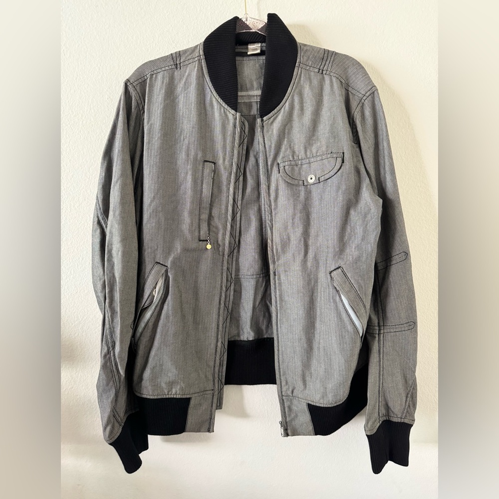 Men’s Diesel Gray Bomber Jacket